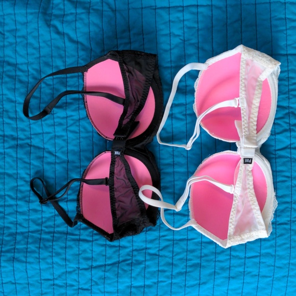 VS Pink Set of 2 Date Push-Up Bras - Picture 2 of 7